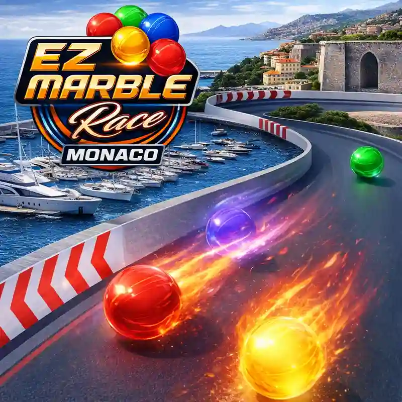 EZ Marble Race Monaco game interface at pk777 casino